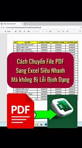 9.9K views · 45 reactions | Cách chuyển file PDF sang Excel siêu nhanh #phimtathayexcel #phimtattinhoc #phimtatexcel #meotinhoc #thuthuattinhoc #sachexcel #sachtinhocvanphong #word #excel #powrpoint #xuhuongreels #chuyenpdfsangexcel 殺 | Hiệu Sách Online | Facebook