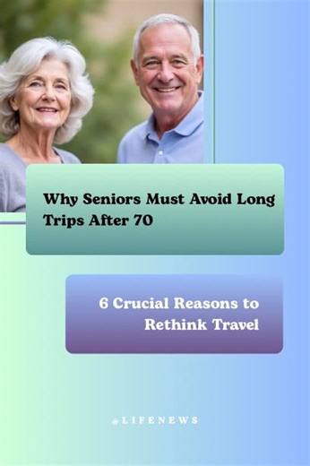 Travel is exciting — but after age 70, long-distance trips can quietly strain the body in ways most seniors never notice until it’s too late. Doctors warn that extended sitting, sudden climate changes, and travel fatigue can trigger dangerous heart issues, blood pressure spikes, circulation problems, and even cognitive decline. Many seniors push through symptoms because they “don’t want to be a burden,” but ignoring these signs can lead to sudden health complications during or after a trip. ✨ In