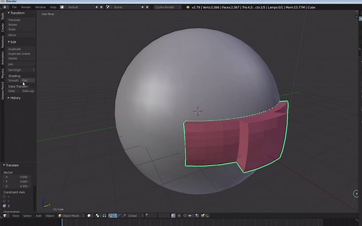 Blender小贴士01 Surface deform和shrinkwrap修改器的运用