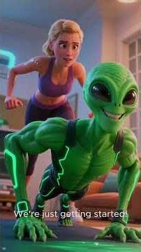 Alien Push Up Speed Test! #aliengainzlab #muscle training #alien #quick