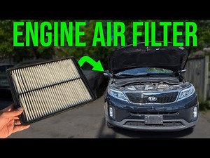 How to Replace Engine Air Filter - Kia Sorento (2011-2015)