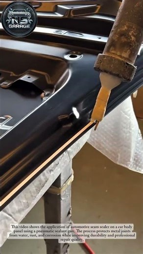Automotive Seam Sealer Application | Professional Car Body Repair Process#mechanic #shorts #usa