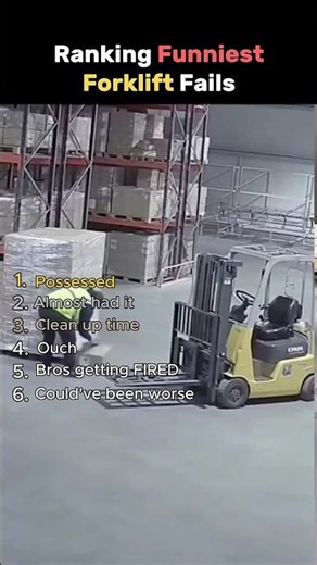 The Funniest Forklift FAILS 😂😂