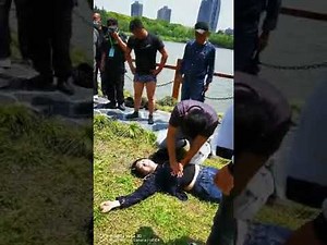 Drowned woman is revived with CPR