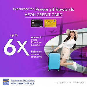 AEON Credit Card just got even better! Introducing our brand-new features that will make your financial journey even more rewarding. Click https://bit.ly/3ZDBng6 for more details! T&C apply. | AEON Credit Service (M) Bhd