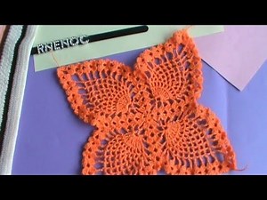 3 DE 3 COMO TEJER CARPETA PAÑO FLOR 4 PIÑAS GANCHILLO CROCHET