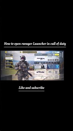 How to open Ravager launcher in call of duty #youtubeshort #callofdutymobile