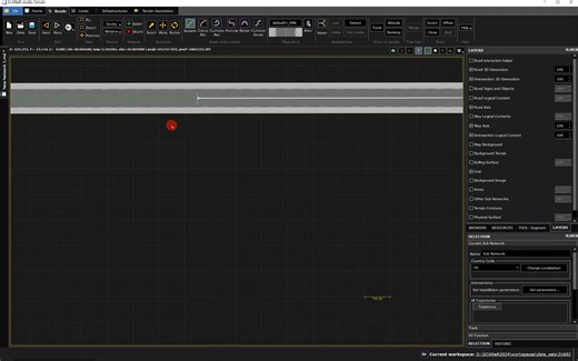 SCANeR™studio新版本_1.8_Terrain如何连接不相连的道路