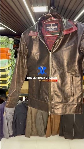 Double Collar different colour combination jacket || real leather jacket || #quality #fashion