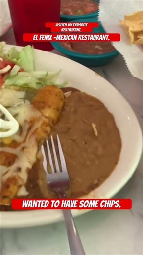 Wanted to Relax,With chips and Margaritas. It was A long day. El-Fenix Mexican Restaurant.