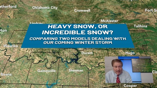 We're comparing the Euro and GFS versions of this wintry weekend forecast, and some of the numbers really go off the rails on a crazy train! HOWEVER, heavy snow, and possible freezing rain and sleet, is likely beginning Friday. Here's Futurecast. | KXII-TV