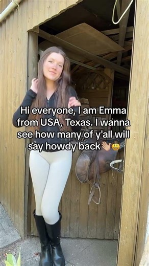 Howdy, Emma! #horse #equestrian #horseenthusiast #horsefan #funny #cowgirl