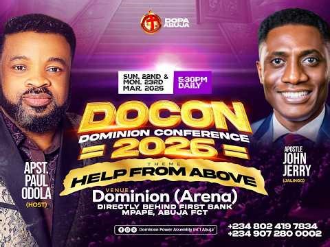 DOCON 2026 || HELP FROM ABOVE (DAY 3) WITH APOSTLE PAUL ODOLA