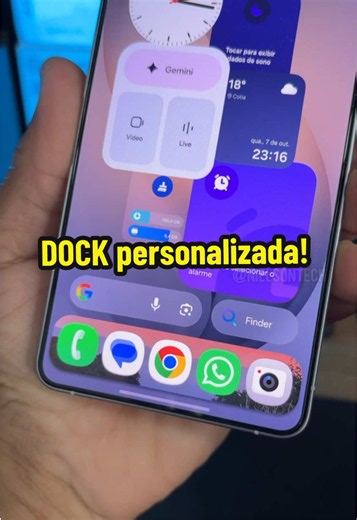Como personalizar a DOCK do seu Samsung 📲✅ #oneui9 #samsung #android17 #s26ultra #dock