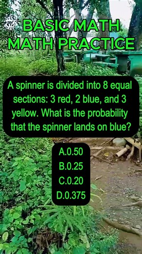 A spinner is divided into 8 equal sections: 3 red, 2 blue, and 3 yellow. What is the probability