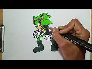 How to Draw Scourge the Hedgehog