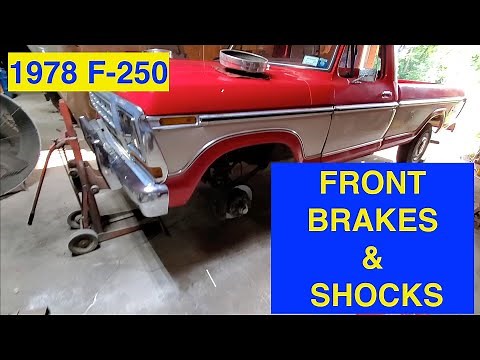How to change front brakes and shocks. 1978 Ford F-250