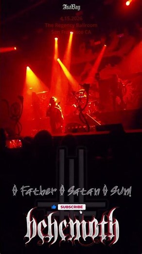 ⛧ BEHEMOTH – O FATHER O SATAN O SUN! LIVE (San Francisco 2026) | 4K Metal
