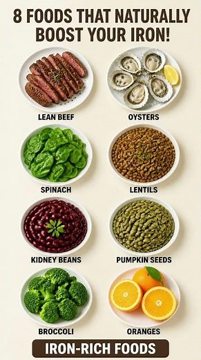 Eat These Foods to Boost Your Iron! 🩸