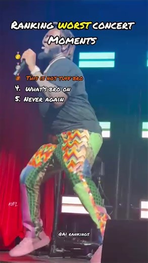 Ranking worst concert moments