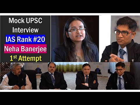 Mock UPSC Interview: IAS Neha Banerjee (Rank 20) Mrunal asks Engineering & Situation Reaction Test