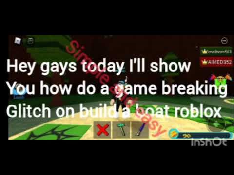 How to do infinite gold glitch in build a boat #roblox #glitch #funny #humour #robloxedit