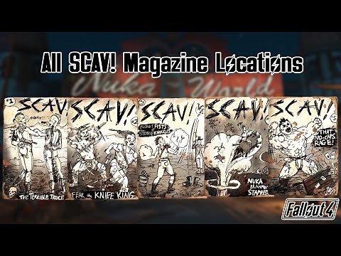 Where to Find All SCAV! Magazines in Nuka World | Fallout 4 SCAV! Magazine Locations