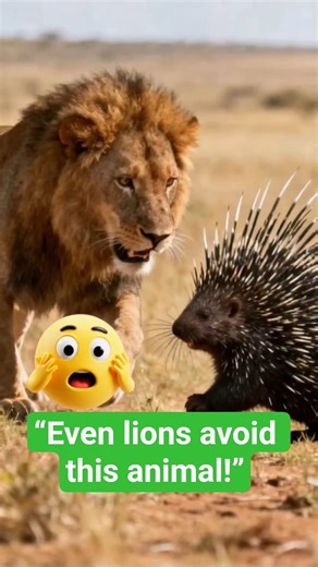 “Even lions don’t want to mess with this spiky beast!”#short #shorts #youtubeshorts