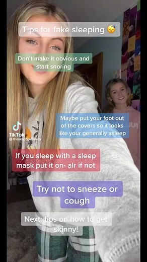 Tips on fake sleeping