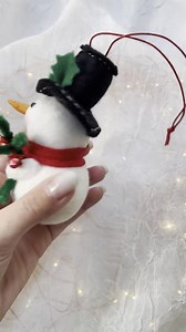 Needle Felted Wool Snowman Ornament - Scandinavian Christmas Decor - Etsy