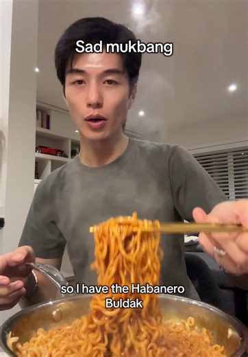 Buldak Noodles Mukbang: A Spicy Eating Experience