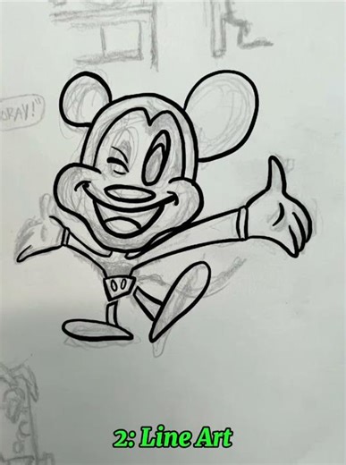 🐭Mickey’s Art Tutorial! #shorts #digitalart #mickeymouse #drawingtutorial #cartoondrawing #ipadart