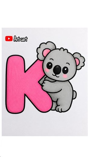 How to draw easy cute koala #ytshorts #shortvideo #shortsfeed #koala #animals #drawing #art