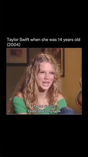 Taylor Swift 14 year old interview 🫶