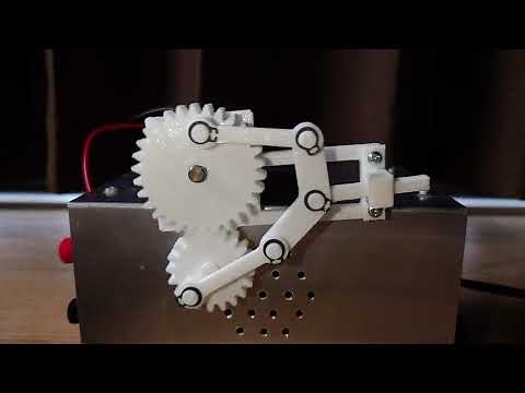平歯車を2個用いた往復運動機構 (Reciprocating Mechanism with Two Spur Gears)