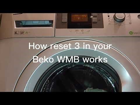 Beko WMB How to reset your cycle? How does reset 3 works?