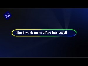 Gradient Text Box Animation in After Effects (Simple & Clean way) No Plugins