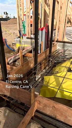 Freezer slab #concrete #construction #raisingcanes #gopro #rebar