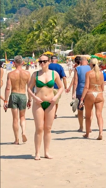 🇹🇭Phuket Beach Wonderful Summer Holiday Hot Day 06🏖️ #phuketbeach
