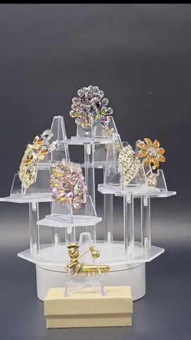 Vintage Rhinestone Brooch Collection, Floral & Leaf Styles, Colorful Crystal Pin Set - Etsy