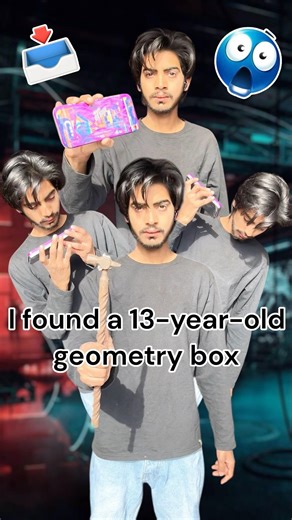 I found a 10-year-old geometry box #shorts || anas 4u shorts ||