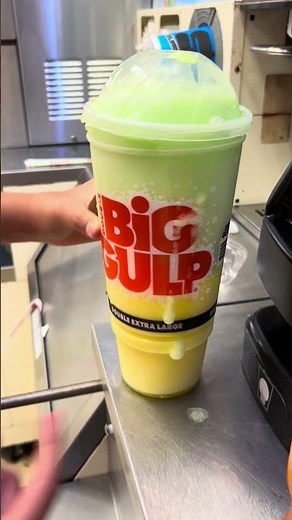 Look at this DUDE! Slurpee in the biggest big gulp cup! #trending #fypyoutube #fyp #funny #slushy