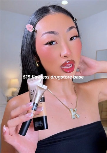 the way makeup is getting SO expensive is honestly criminal 👀 BUT you can get a flawless base from @e.l.f. Cosmetics that’s UNDER $15 💸 #elfPartner #elfcosmetics #drugstoremakeup #makeuptutorial #makeuptips