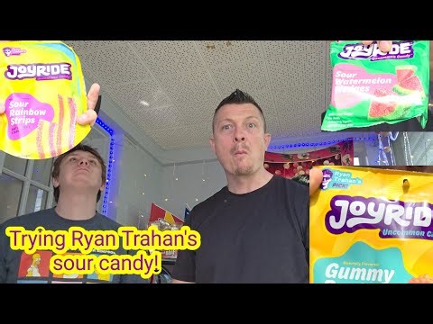 Ryan Trahan's sour candy JoyRide 🍬 review! 2026!