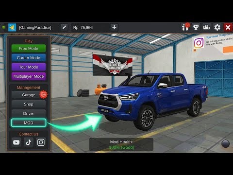 BUSSID Toyota Hilux Mod Download & Install Guide | Realistic Car Mod 2026