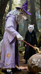 The Hogwarts School of Witchcraft and Wizardry Contest: Who will be the winner? #aicat #catstory #funny #viral #fyp | Ai Flix