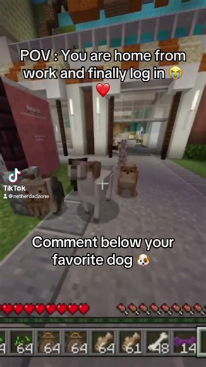 This Is Why I Love Minecraft 🥹🐶 #minecraft #gaming #shorts #dog