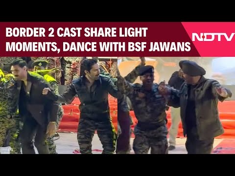 Border 2 Film | Cast Shares Light Moment & Dance With BSF Jawans During 'Ghar Kab Aaoge' Song Launch