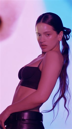 On set with Rosalía for the new euphoria elixirs. | Calvin Klein