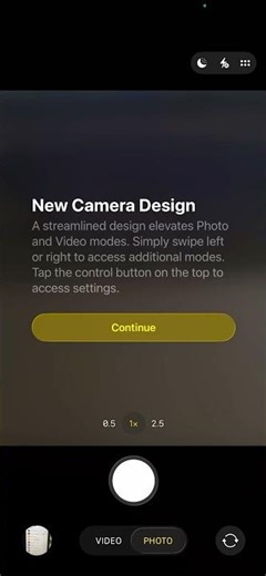 More Camera Control in new Update IOS 26.3.1